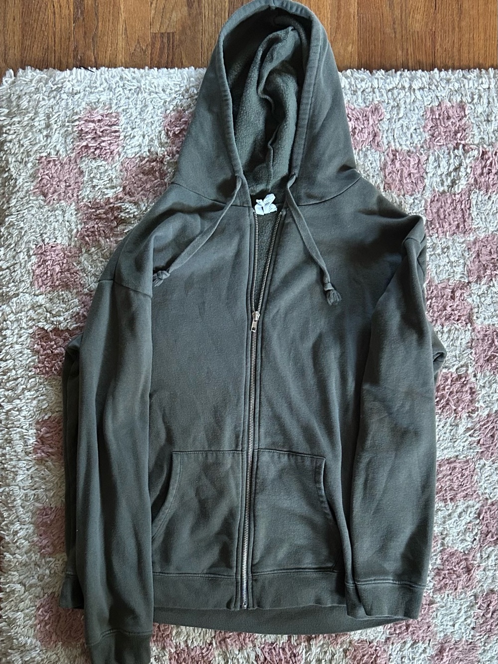 Tilly's Olive Green Zippered Sweatshirt